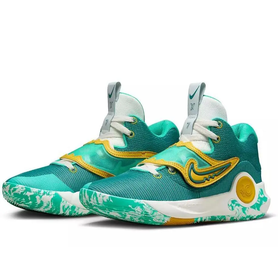 Men`s Nike DD9538 300 KD Trey 5 X Clear Jade/sail Basketball Shoes Sneakers - CLEAR JADE/SAIL