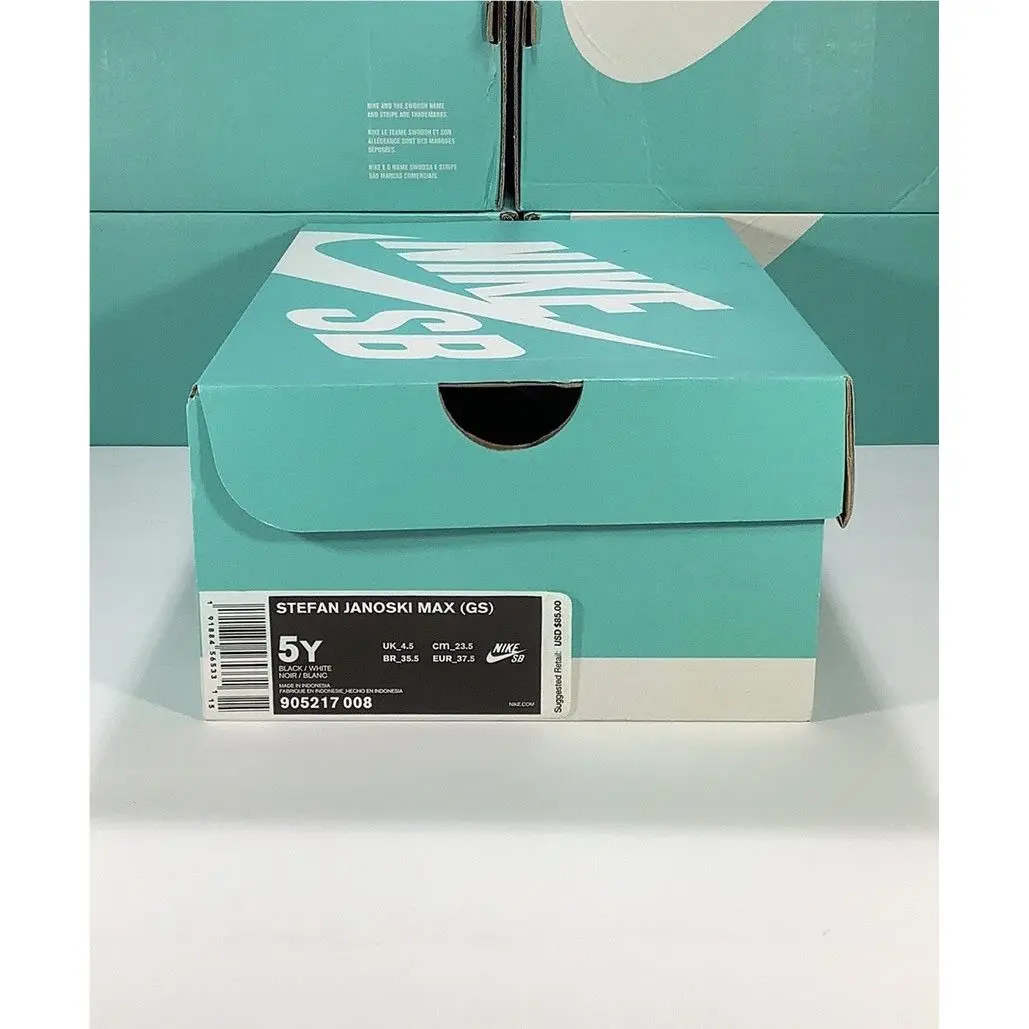 Nike shoes - Nike SB Stefan Janoski Max (GS) - 905217-008 - Black/White 6