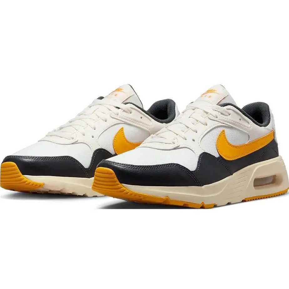 Men`s Nike FQ0205 133 Air Max SC Sail/university Gold Casual Shoes Sneakers - SAIL/GOLD