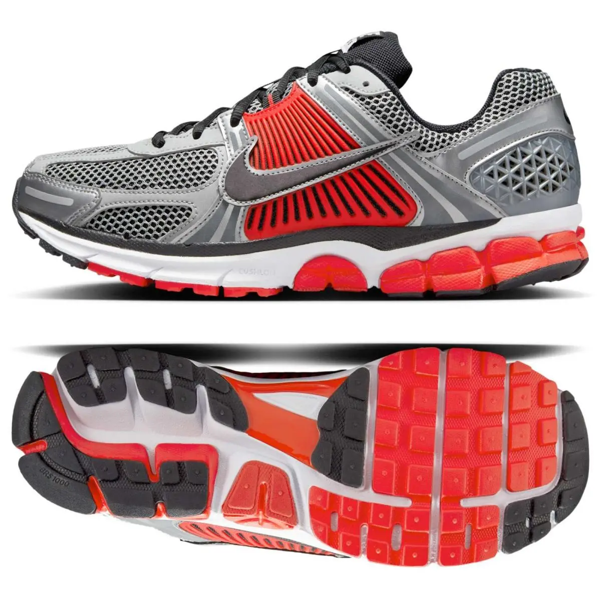 Nike Zoom Vomero 5 Metallic Silver/light Crimson/black FJ4151-005 Men`s Shoes