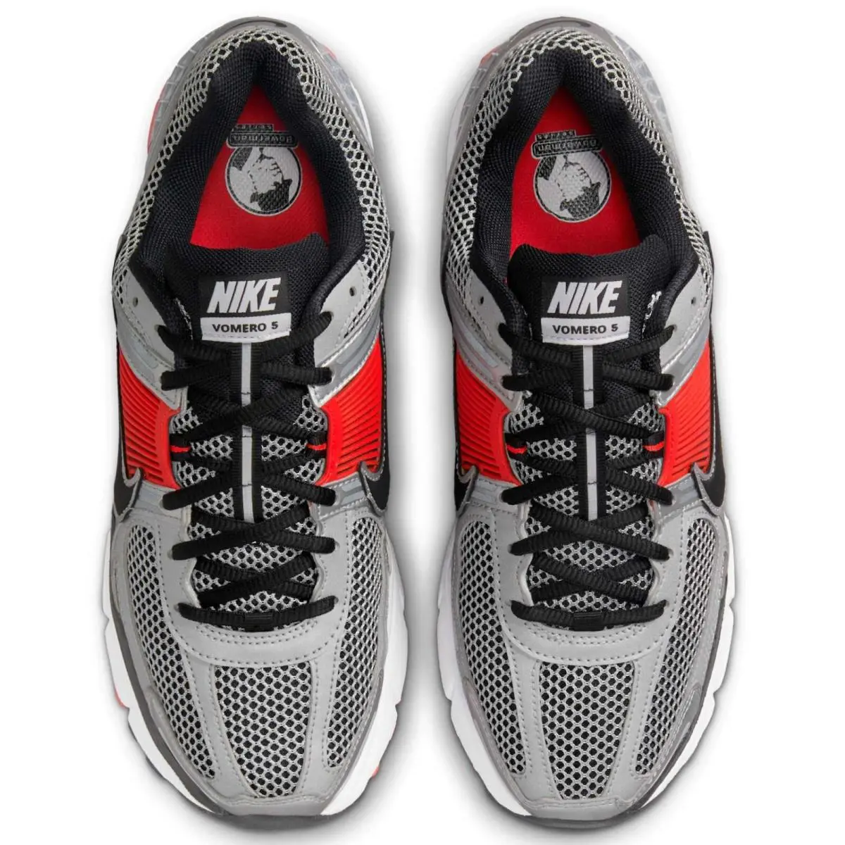 Nike shoes - Nike Zoom Vomero 5 - Zoom Vomero - FJ4151-005 - Metallic Silver/Flat Silver/Light Crimson/Black 1