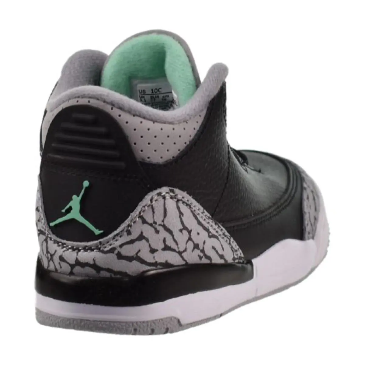 Nike shoes - Black-Wolf Grey-Green 1