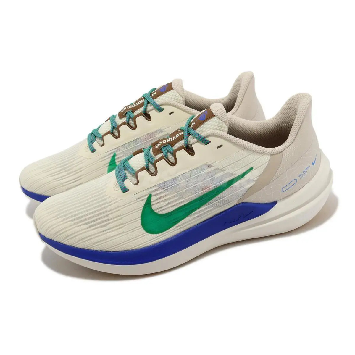 Men Nike DV8997 100 Nike Air Winflo 9 Prm Coconut/green Shoes Sneakers