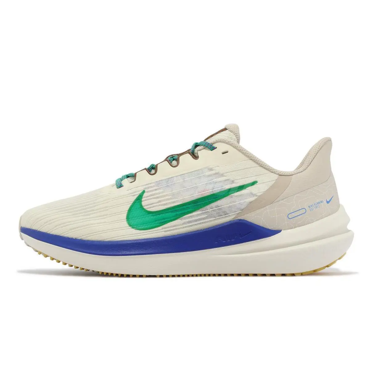 Nike shoes - WINFLO 9 - WINFLO - DV8997 - COCONUT/GREEN/BLUE 0