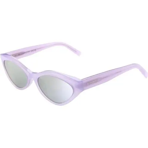 Givenchy GV40025U 78C Shiny Violet/grey Silver Mirror Sunglasses