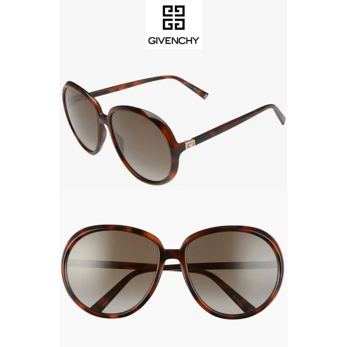 Givenchy 61mm Gradient Round Sunglasses GV7180S