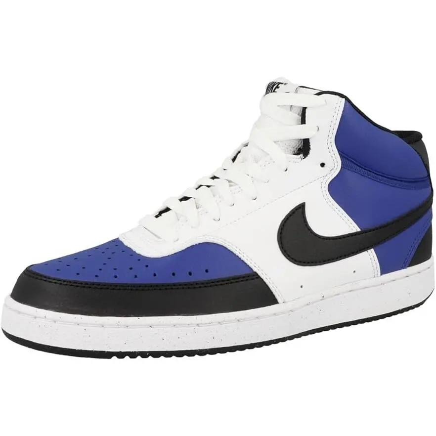 Men Nike FQ8740 480 Court Vision Mid NN AF Royal/black Tennis Shoes Sneakers - ROYAL/BLACK/WHITE