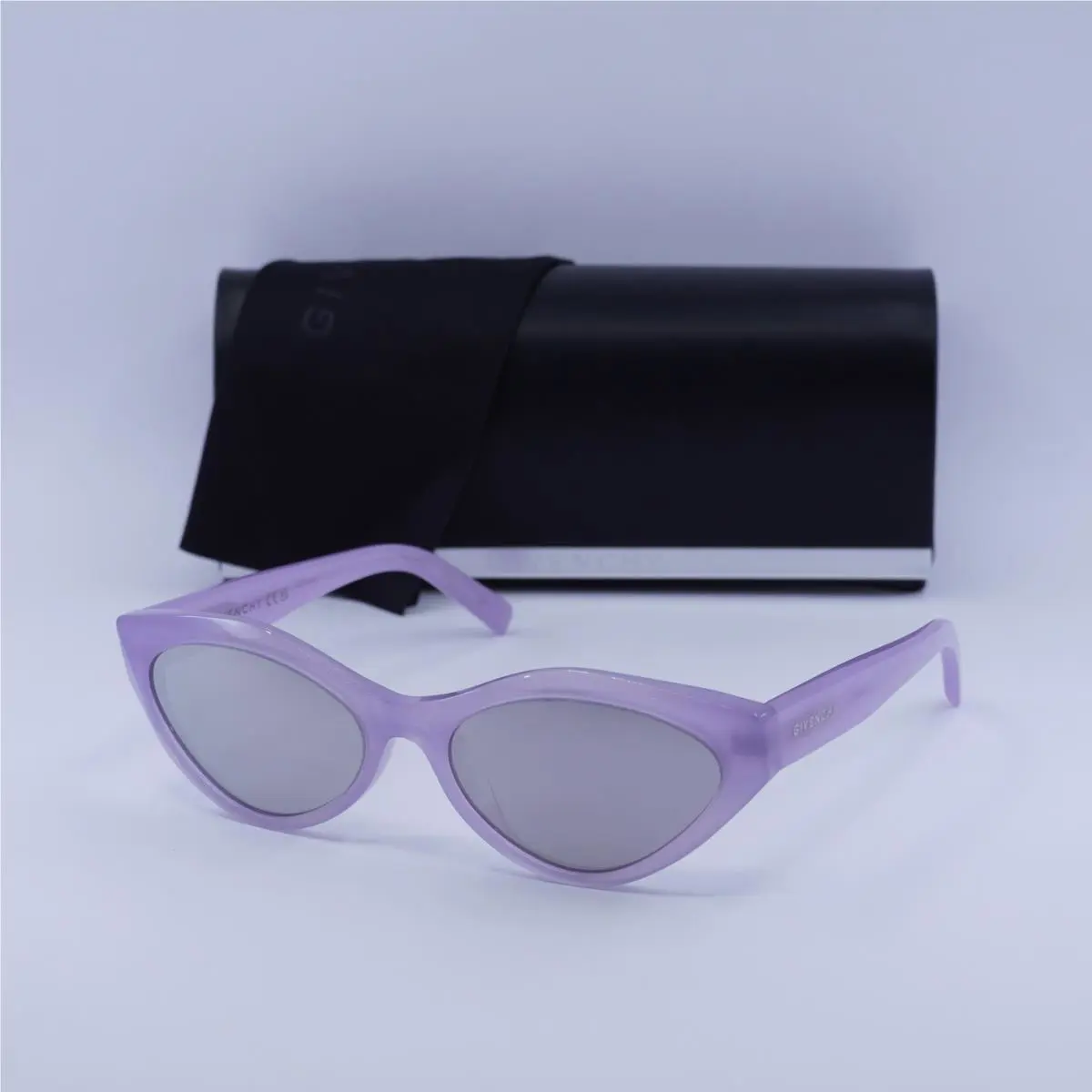 Givenchy GV40025U 78C Shiny Violet/grey with Silver Mirror 56-15-140