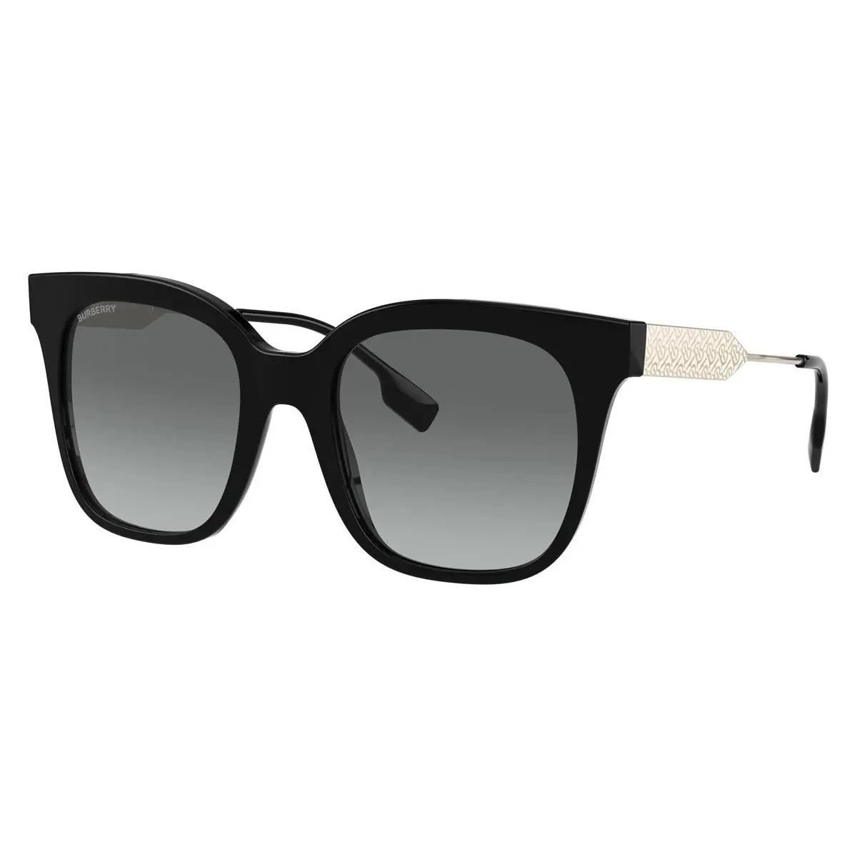 Burberry BE4328 300111 52 mm Black Square Sunglasses with Grey Gradient Lenses
