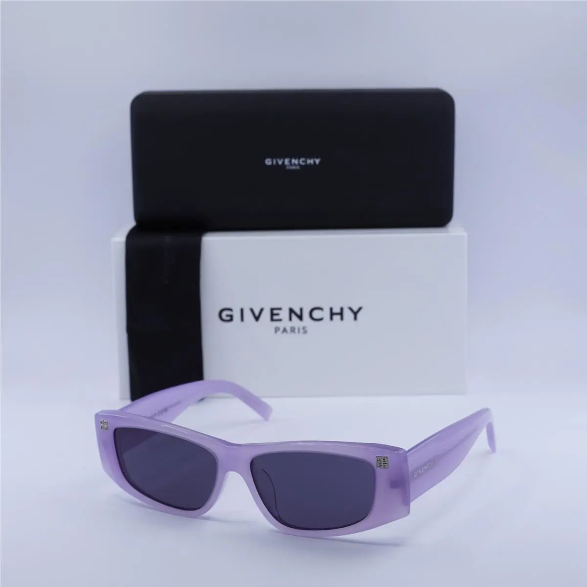 Givenchy GV40048F 78A Shiny Lilac/dark Grey 56-14-145 Sunglasses