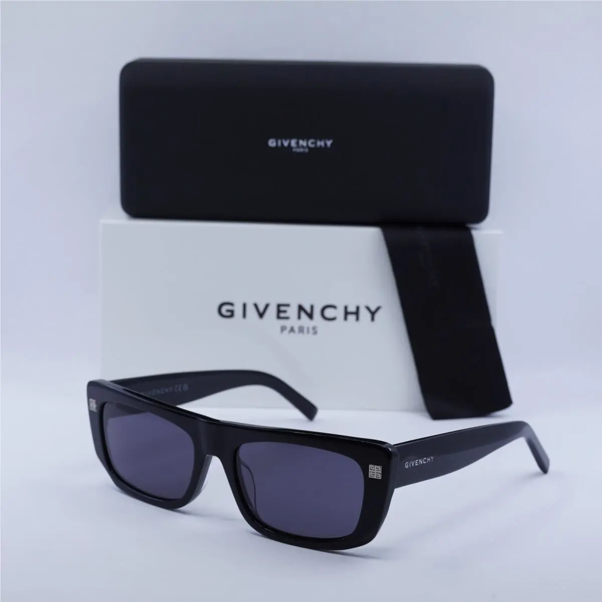 Givenchy GV40047U 01A Shiny Black/grey 57-18-145 Sunglasses