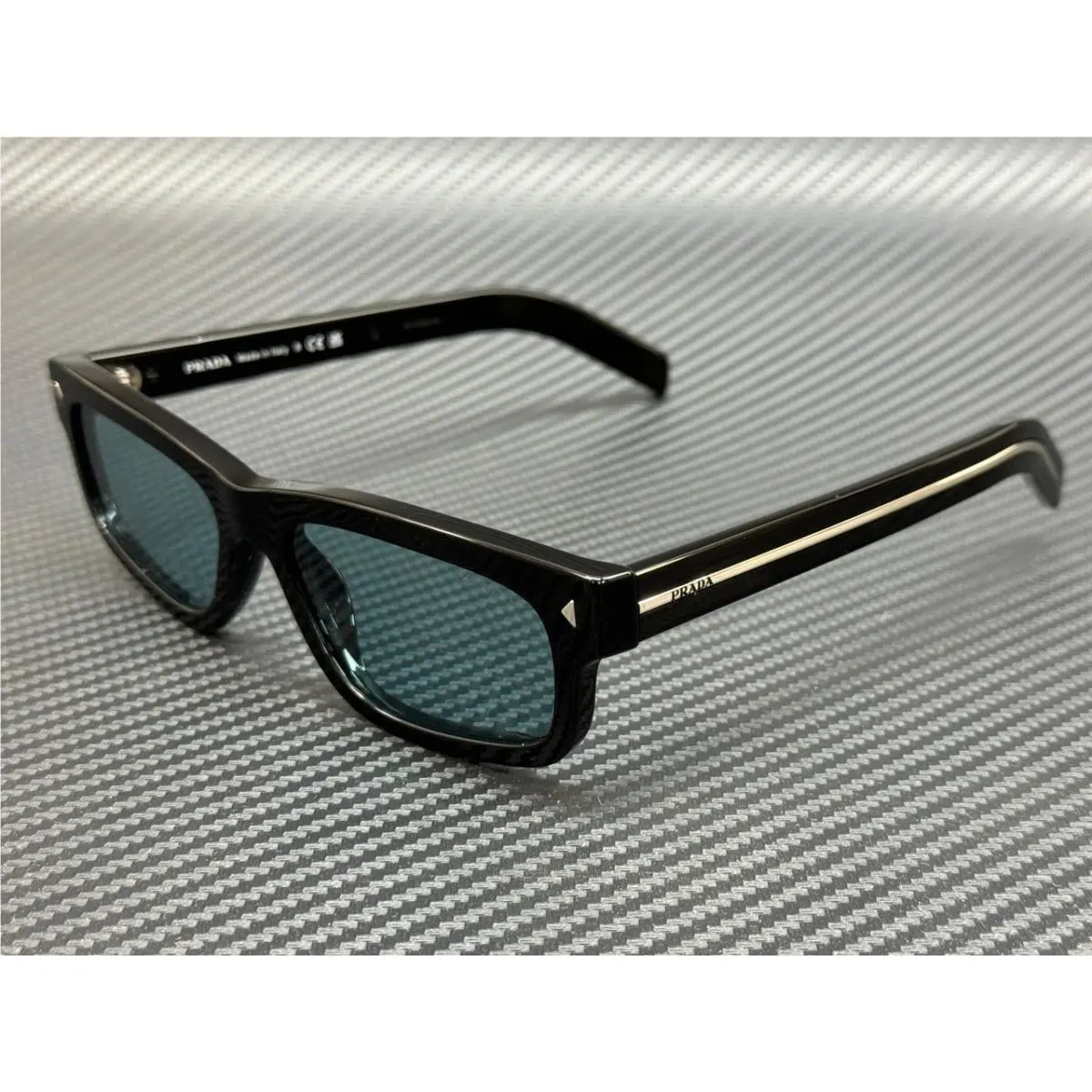 Prada PR B11S 16K60P Black Blue Men`s 55 mm Sunglasses