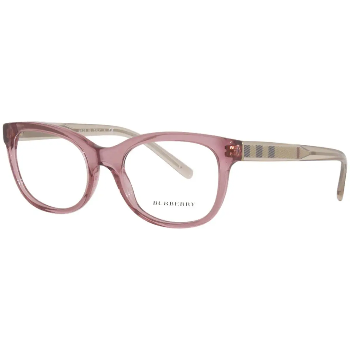 Burberry B-2213 3565 Eyeglasses Frame Women`s Pink Full Rim Oval Shape 53mm