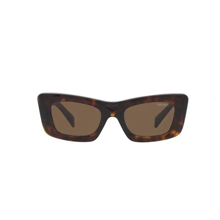 Prada Eyewear Brown Cat Eye Square Sunglasses Retail