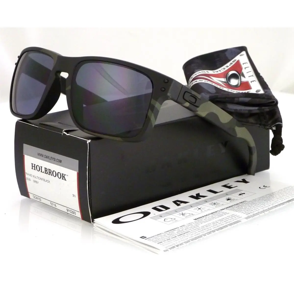 Holbrook Sunglasses Multicam Black l Grey OO9102-93 by Oakley