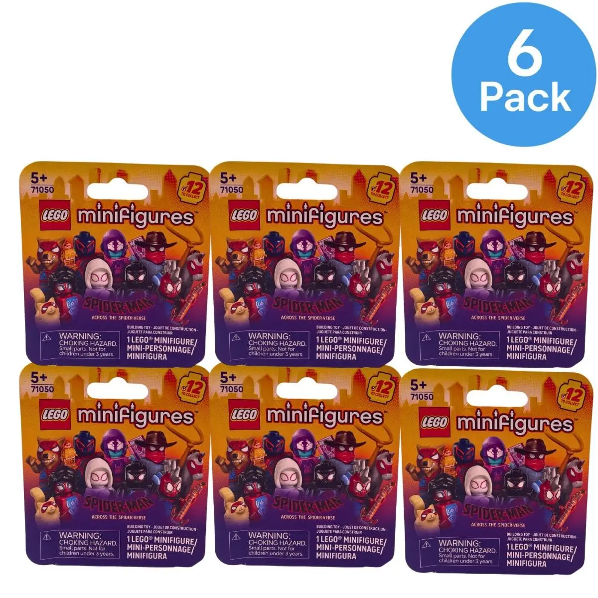Lego Minifigures Spider-man Across The Spider-verse Blind Box 71050 6 Pack
