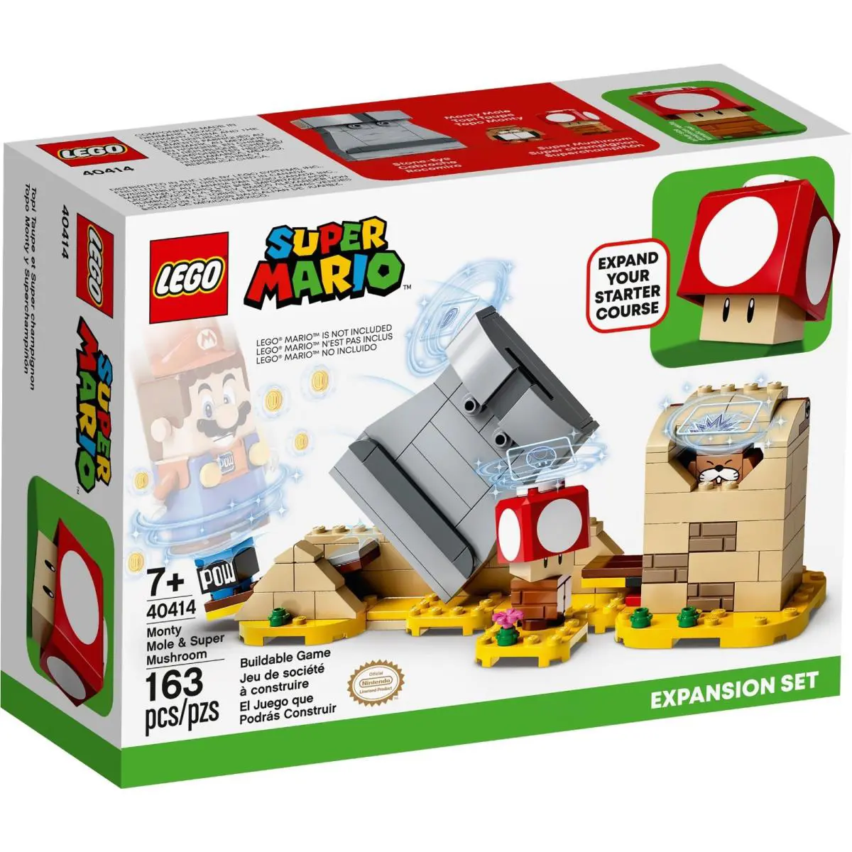 Lego Super Mario 40414 Monty Mole Super Mushroom Toy Set