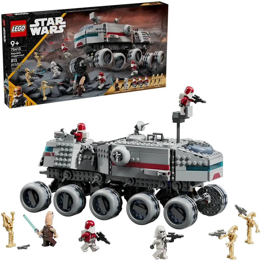Lego Star Wars The Wars Republic Juggernaut Complete Set 813 Piece 75413