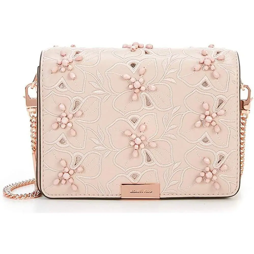 Women`s Jade Medium Gusset Clutch Soft Pink by Michael Kors