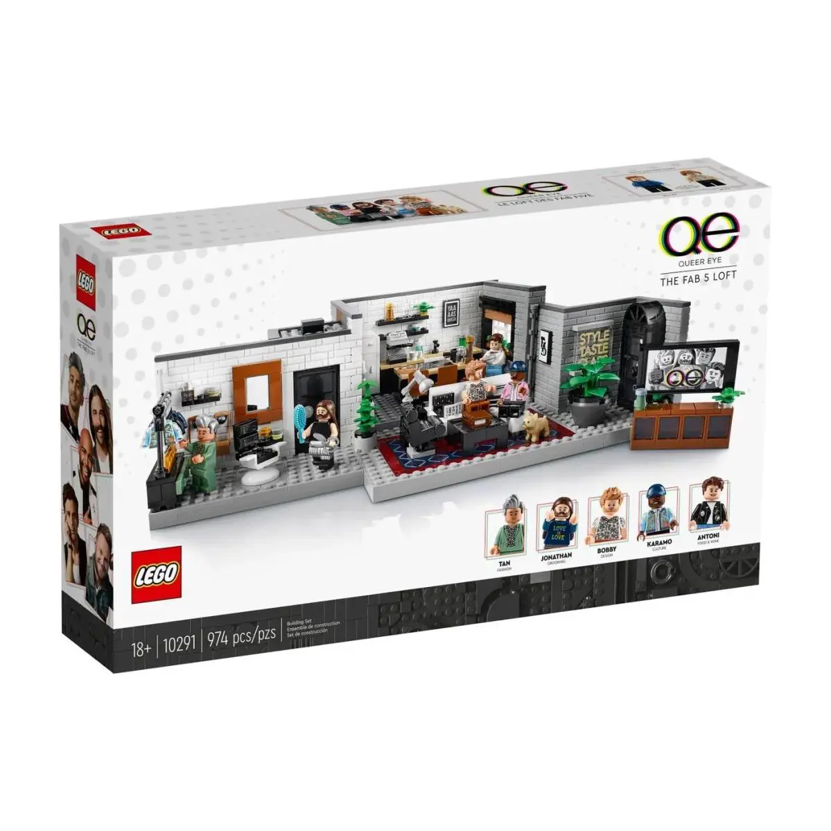 Lego Icons: Queer Eye The Fab 5 Loft 10291 Retired Set