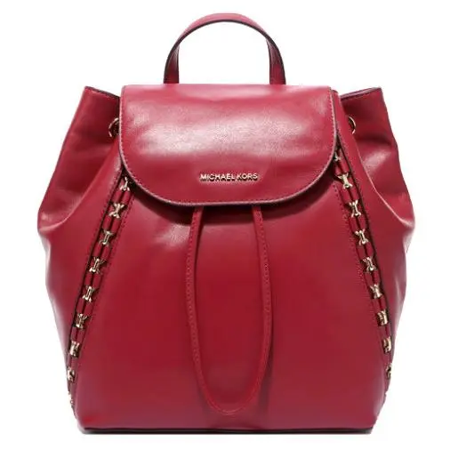 Michael Kors Women`s Bag Sadie Series Mulberry Leather Drawstring Medium