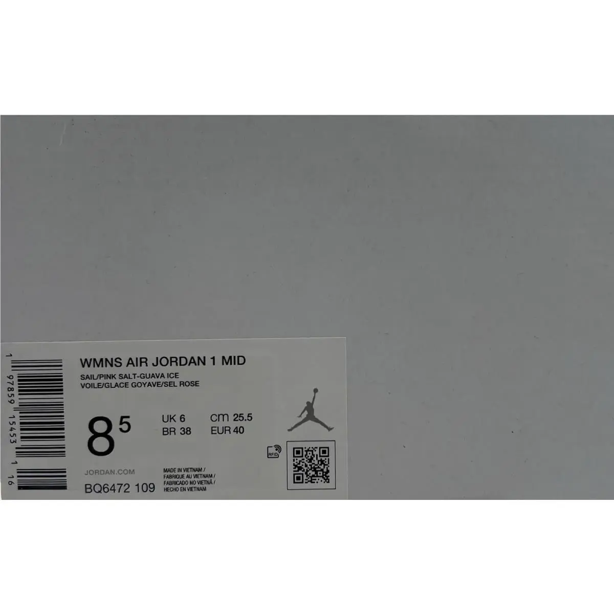 Nike shoes - Air Jordan 1 Mid - Air Mid - BQ6472-109 - Pink 5