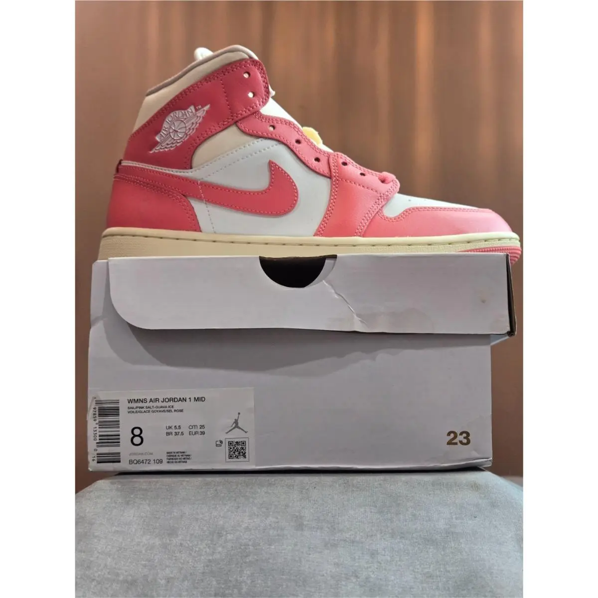 Nike shoes - Air Jordan 1 Mid - Air Mid - BQ6472-109 - Pink 6