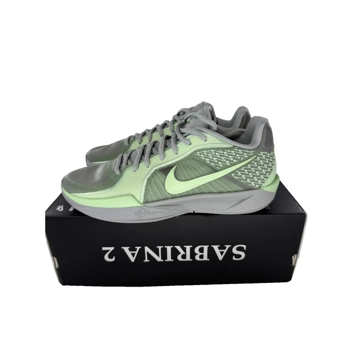 Nike Sabrina 2 Vapor Green Light Smoke Grey FQ2174-004 Women’s Size 10