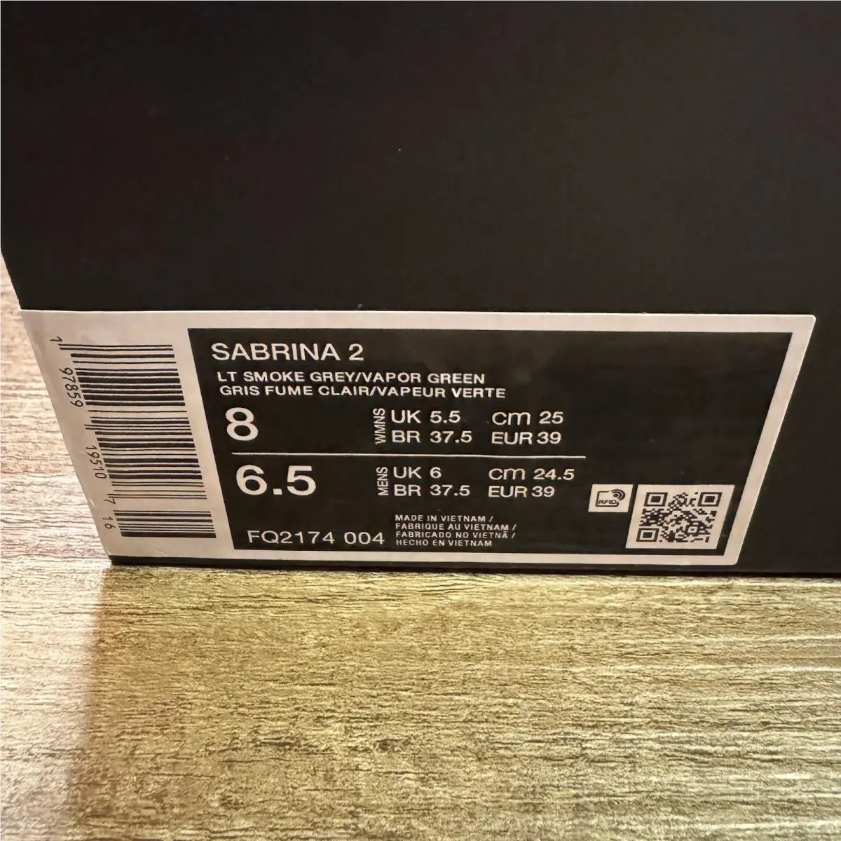 Nike shoes - Nike Sabrina 2 - Sabrina - FQ2174-004 - Light Smoke Grey Vapor Green (UPC: 197859251438) 0