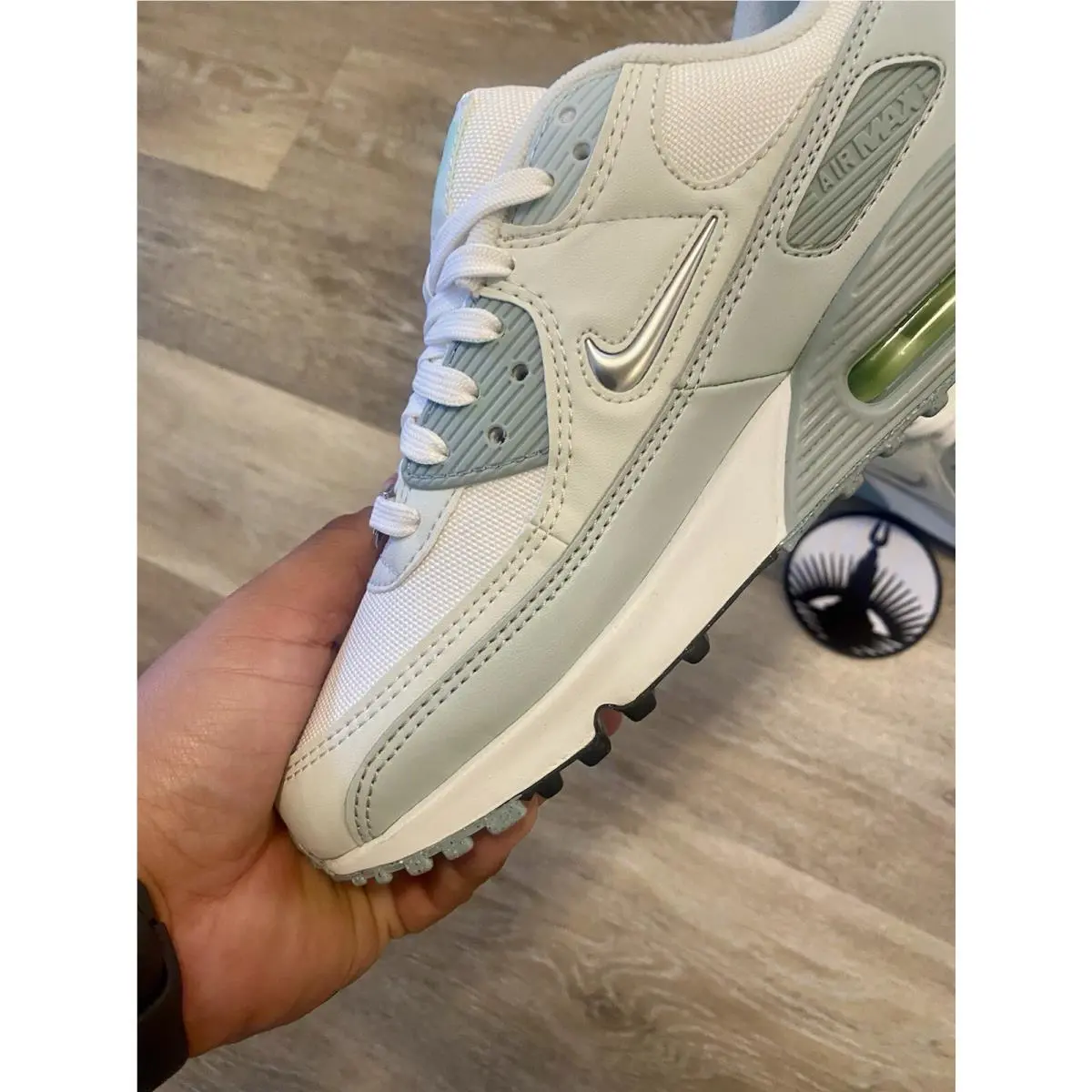 Nike shoes - Nike Air Max 90 SE - FN6948-100 - Sail/Metallic Silver/Sea Glass (UPC: 197593622402) 2