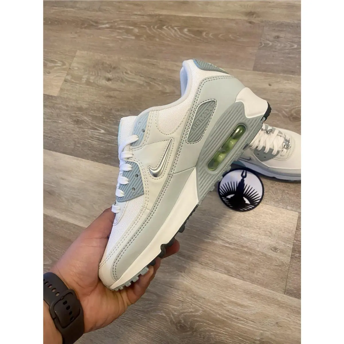 Nike shoes - Nike Air Max 90 SE - FN6948-100 - Sail/Metallic Silver/Sea Glass (UPC: 197593622402) 3