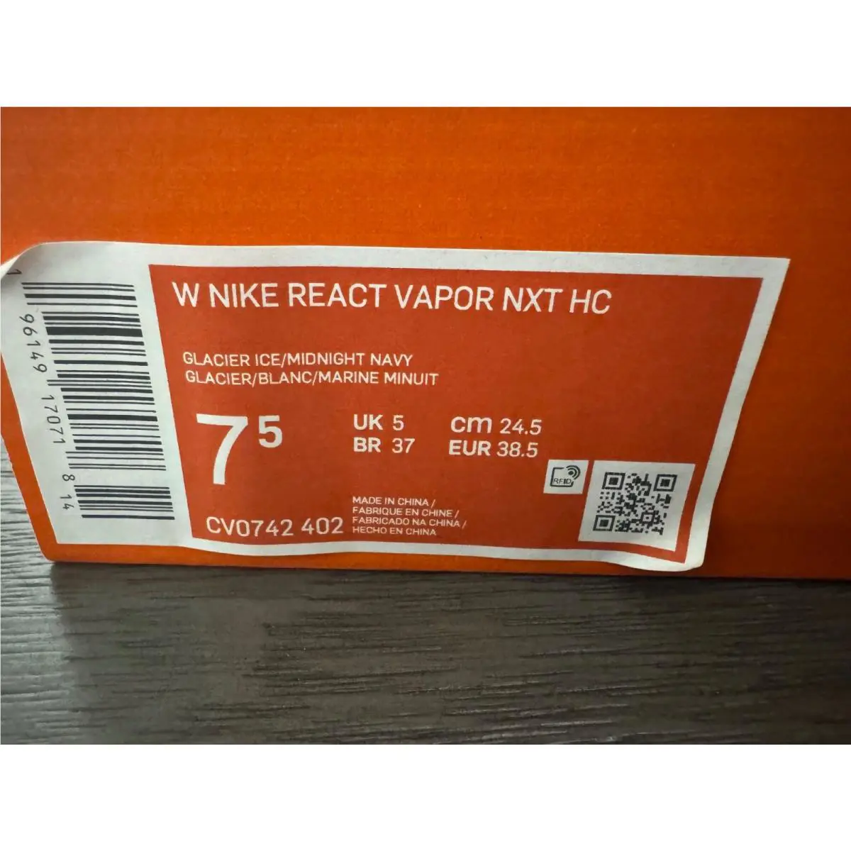 Nike shoes - Nike React Vapor NXT HC - CV0742-402 - Blue 5