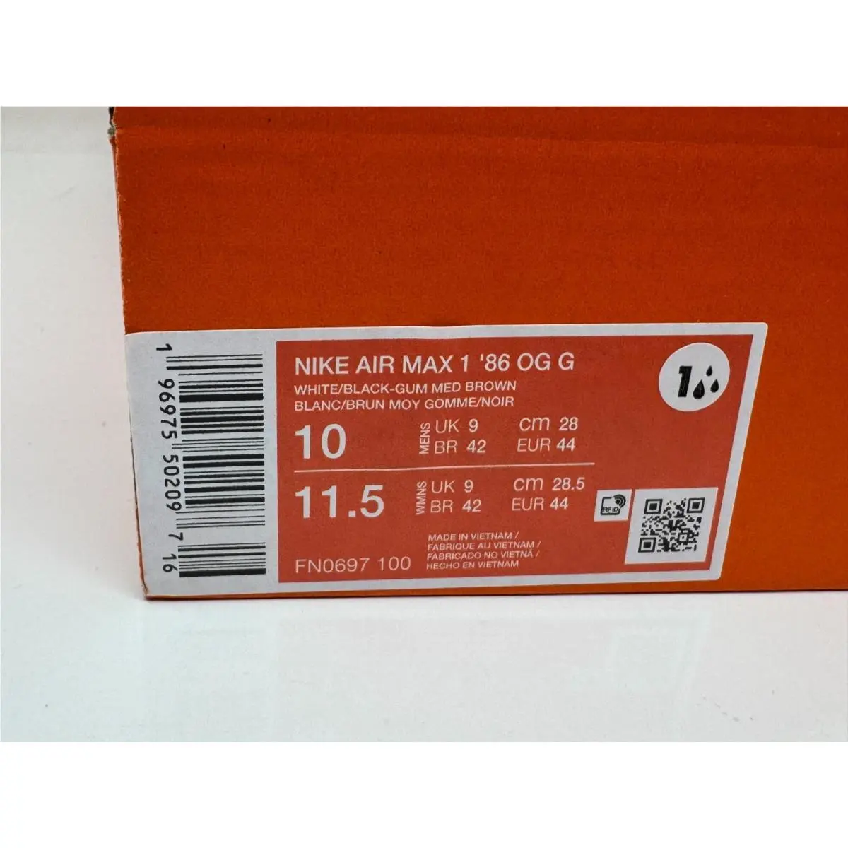Nike shoes - Nike Air Max 1 - Air Max - FN0697-100 - White (UPC: 197602960952) 5