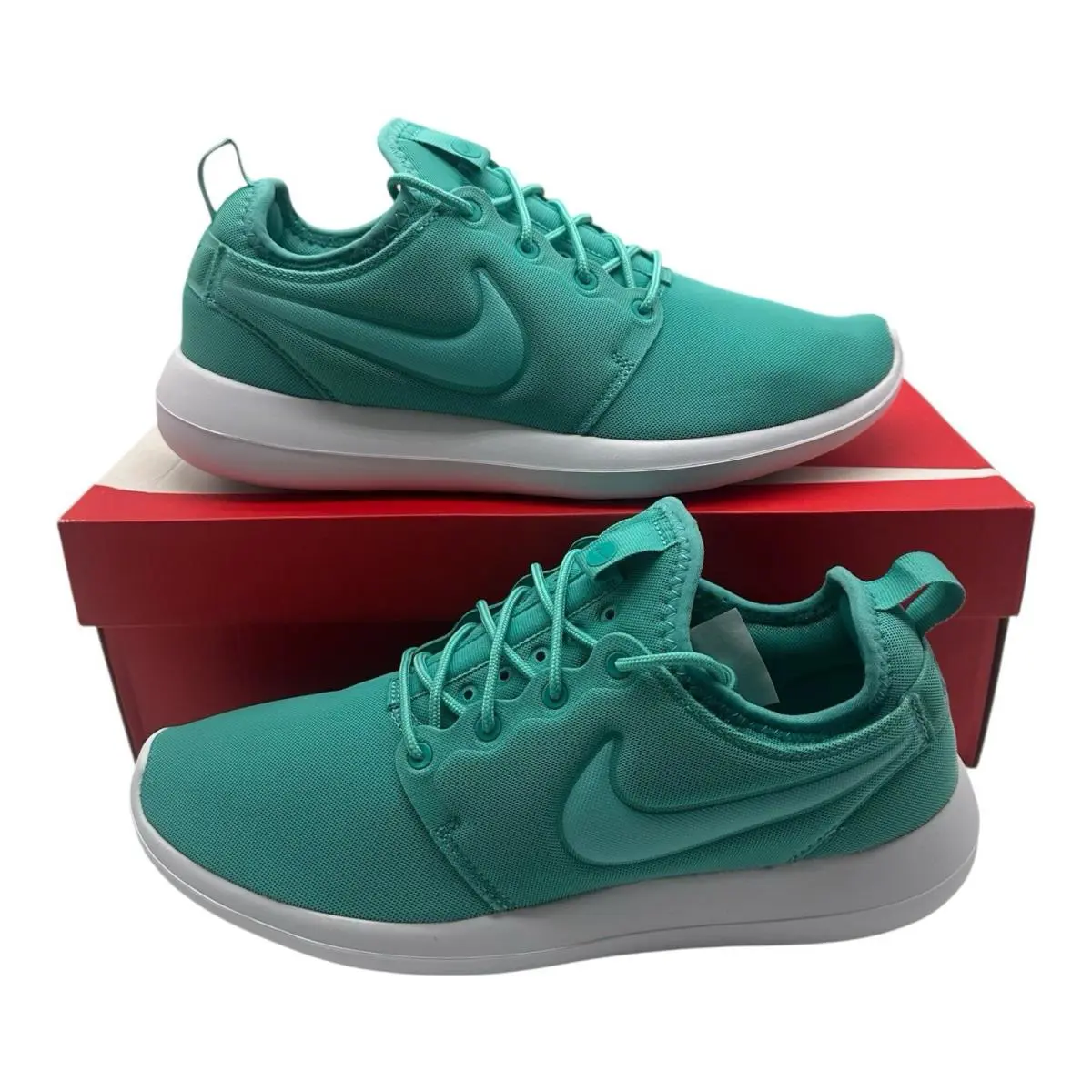 Nike Roshe Two Running Shoes Womens Sz 9.5 Washed Teal Blue Sneakers 844931-301