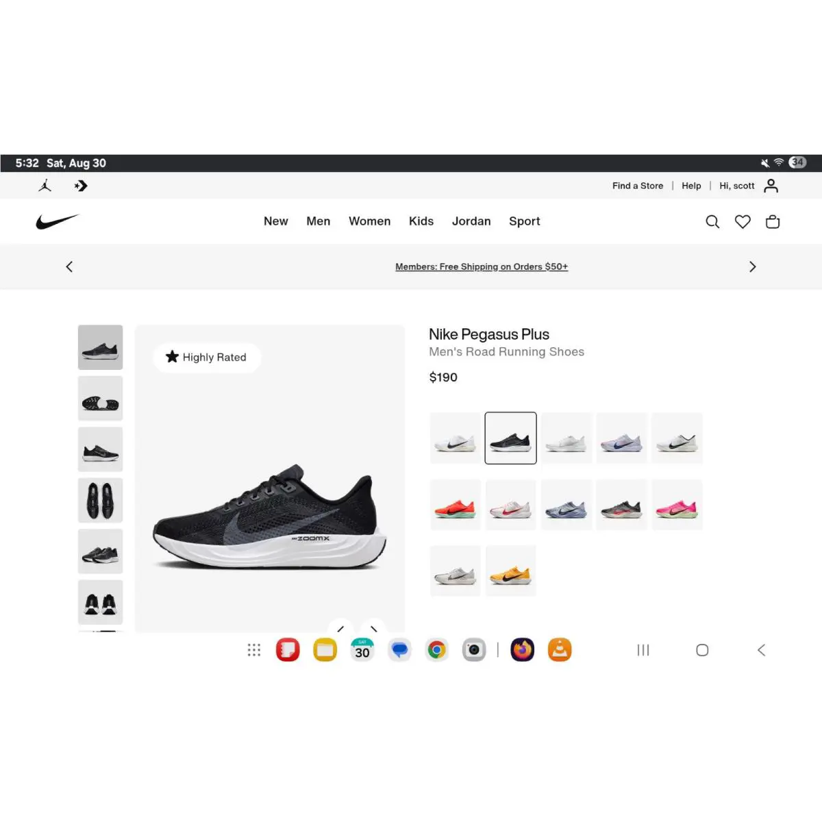 Nike shoes - Nike Pegasus Plus - Pegasus Plus - FQ7262-002 - Blqack/Pure Platinum-Anthracite (UPC: 197597084671) 15