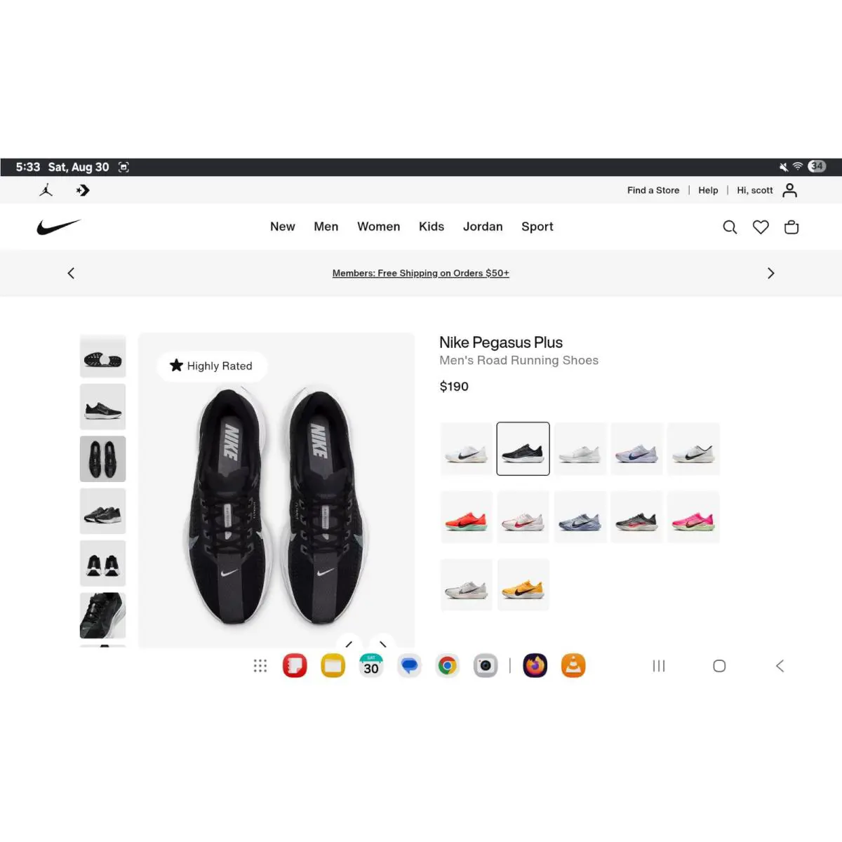 Nike shoes - Nike Pegasus Plus - Pegasus Plus - FQ7262-002 - Blqack/Pure Platinum-Anthracite (UPC: 197597084671) 18