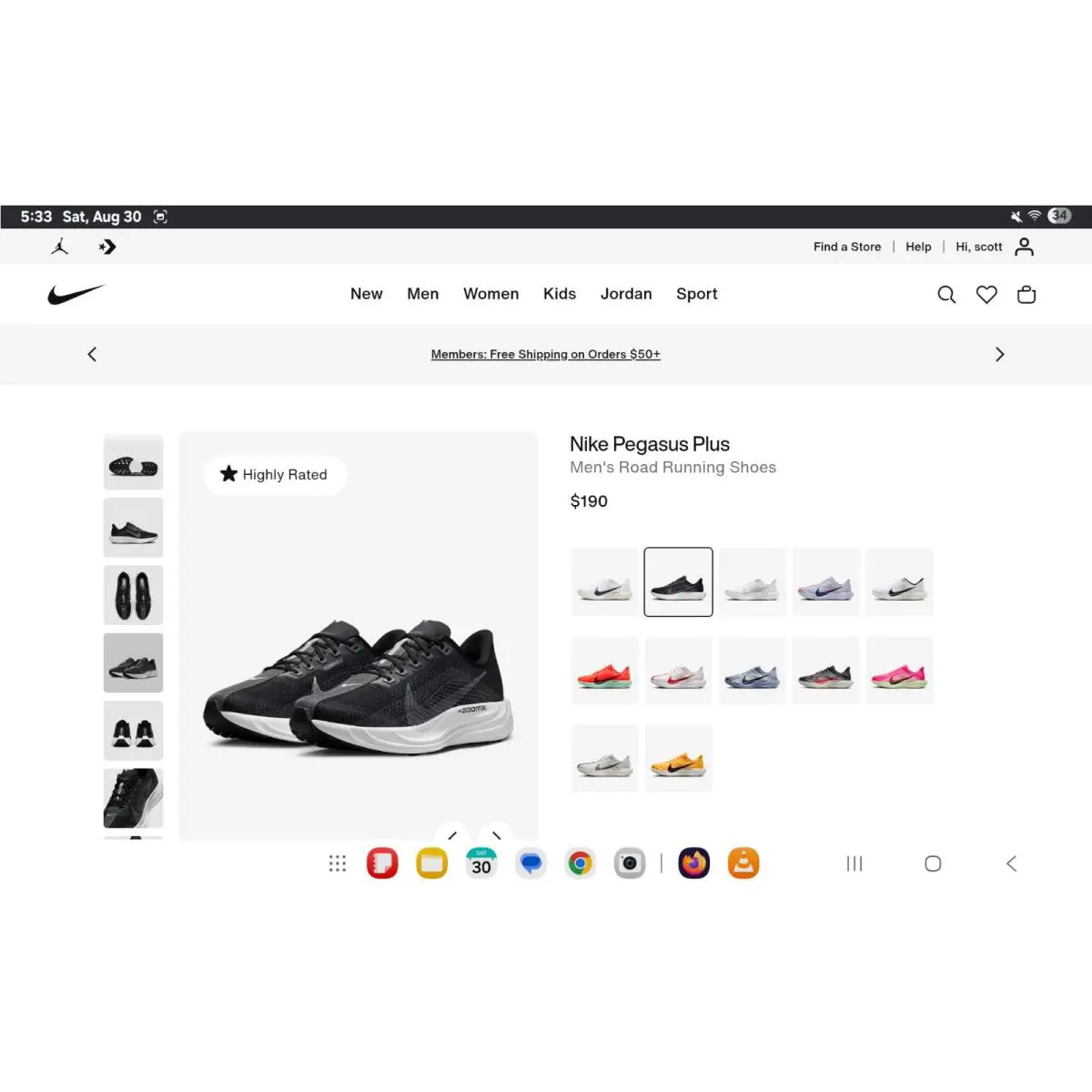 Nike shoes - Nike Pegasus Plus - Pegasus Plus - FQ7262-002 - Blqack/Pure Platinum-Anthracite (UPC: 197597084671) 19