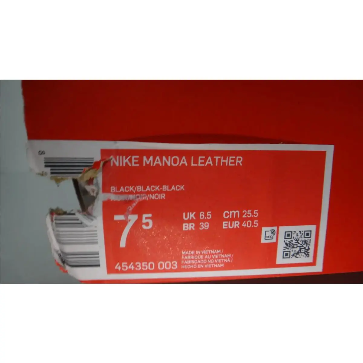 Nike shoes - Nike Manoa Leather - Manoa Leather - 454350-003 - Black 1