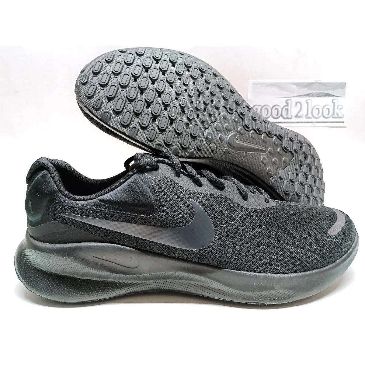 Nike Revolution 7 Wide Running Black/off Noir Size Men`s 14 FB8501-001