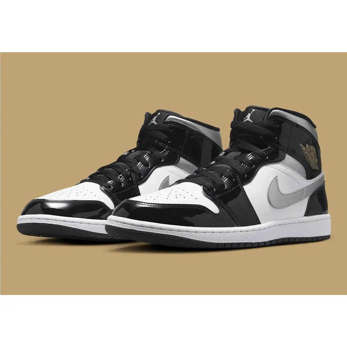 Nike shoes - Nike Air Jordan 1 - Air - HV0789-010 - Black/White/Metallic Gold/Metallic Silver 6