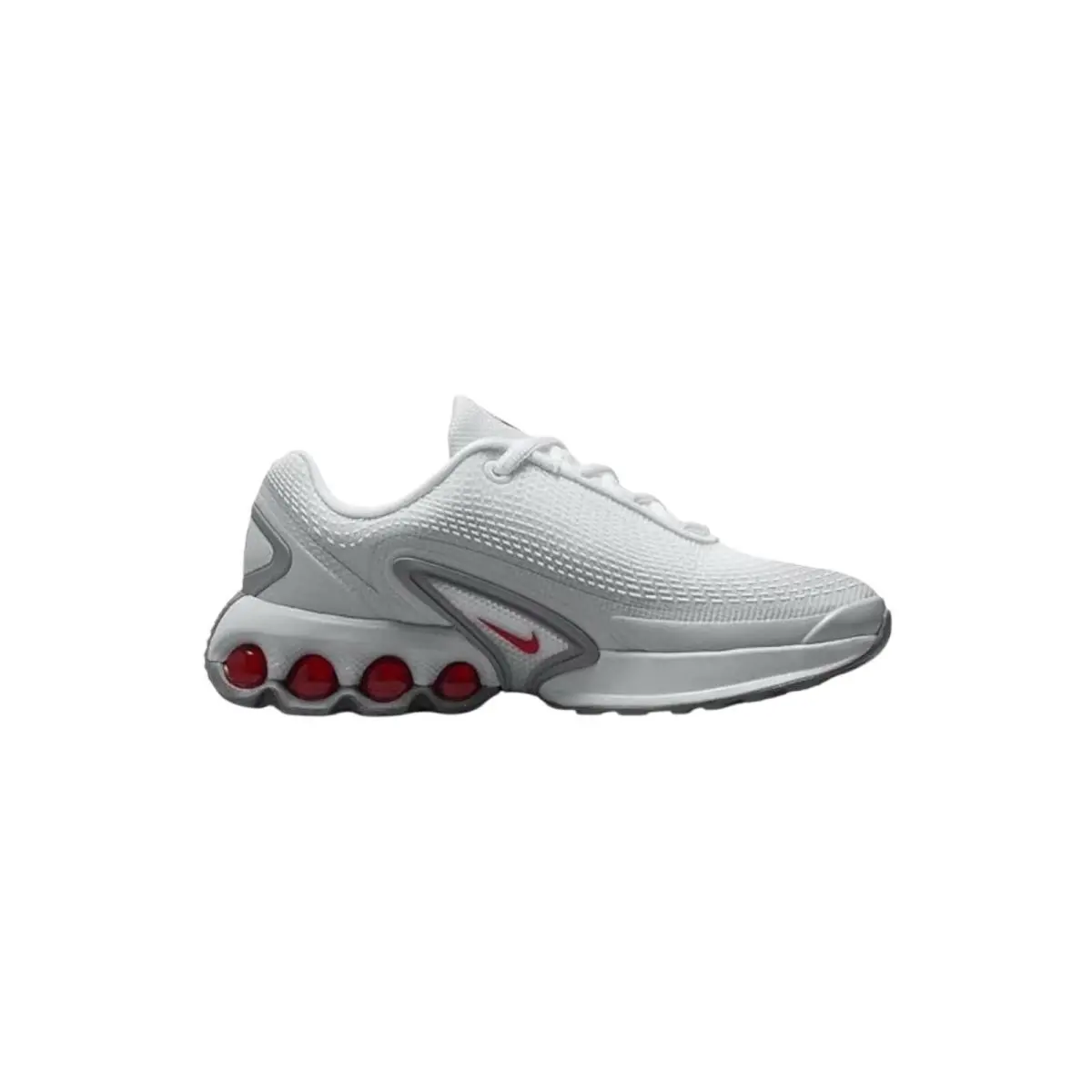 Big Kid`s Nike Air Max DN SE Lt Smoke Grey/university Red HQ4873 002 - Lt Smoke Grey/University Red