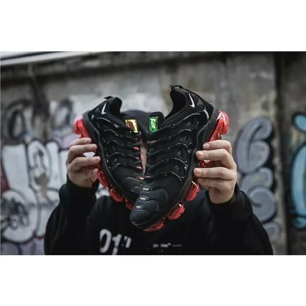 Nike shoes - Air VaporMax TN Plus - Air VaporMax Plus - Black Red 7