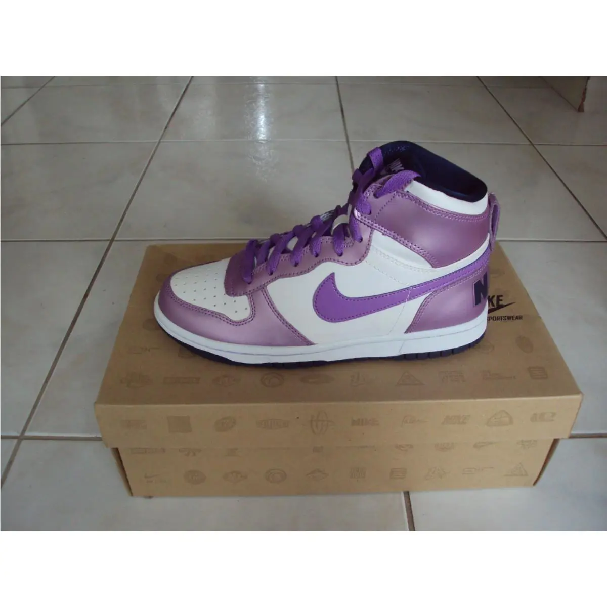 Nike shoes - Nike Big - Big - 344578-151 - White/Purple 3