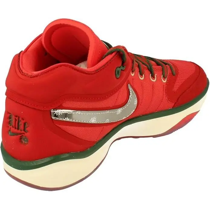 Nike shoes - Track Red, Metallic Silver 8