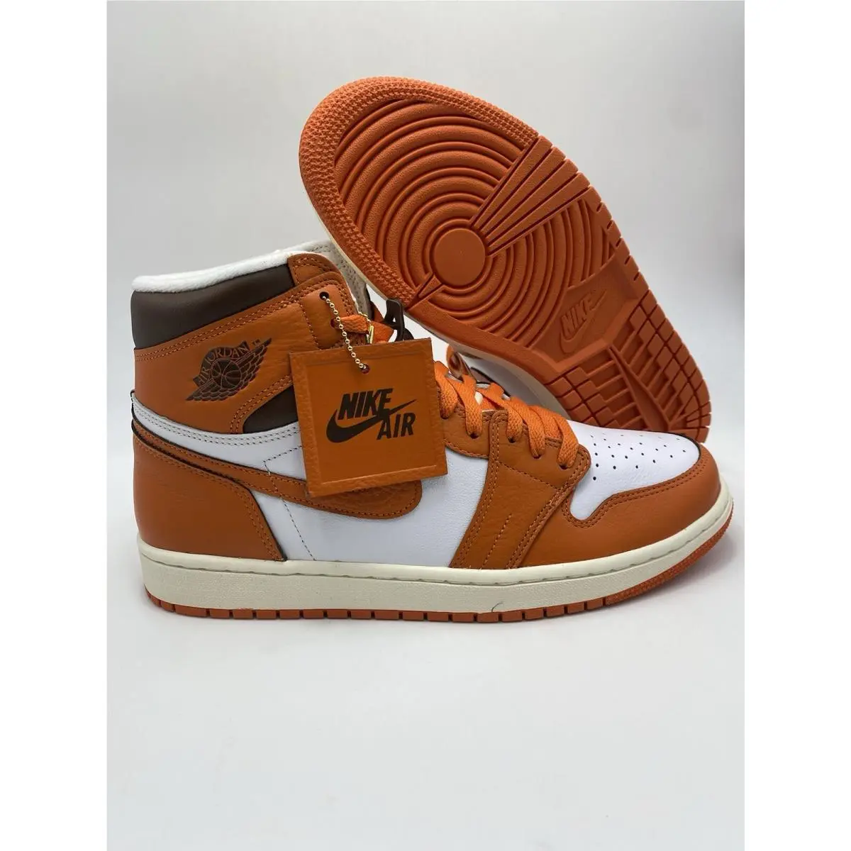 Nike Wmns Air Jordan 1 Retro HI OG White Starfish Cacao DO9369 101 Wmns Sz 5.5