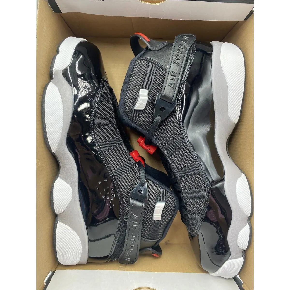 Nike shoes - Jordan 6 Rings - Rings - FZ4186 010 - Black/Fire Red-White (UPC: 196976532734) 5
