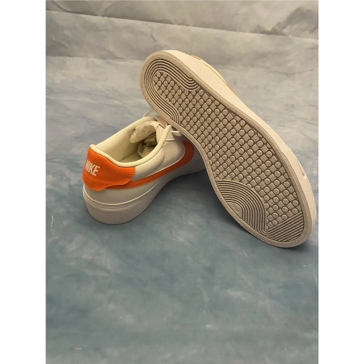 Nike shoes - Nike Court - Court - WHITE/SAFETY ORANGE 4