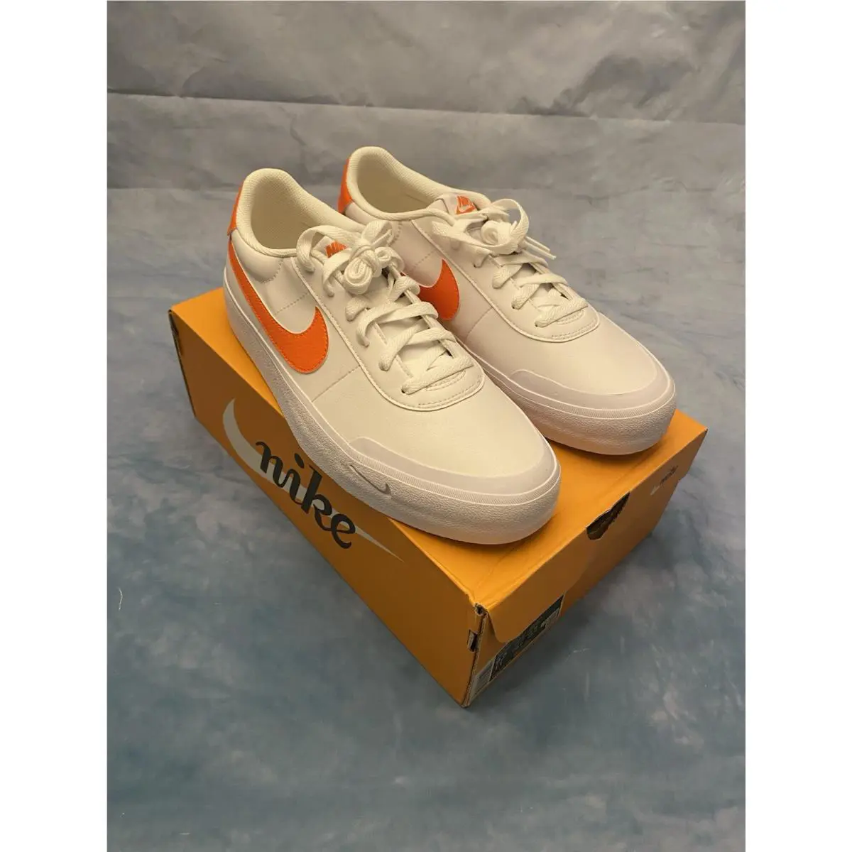 Nike shoes - Nike Court - Court - WHITE/SAFETY ORANGE 7