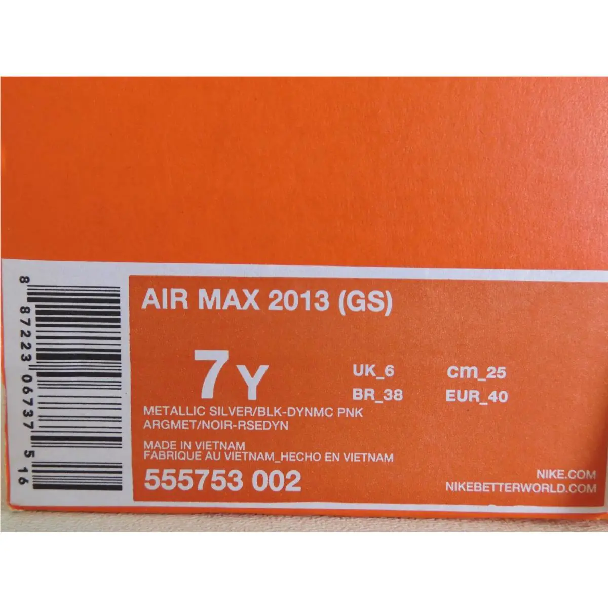 Nike shoes - Nike Air Max 2013 - Air Max - Silver (UPC: 887223067375) 3