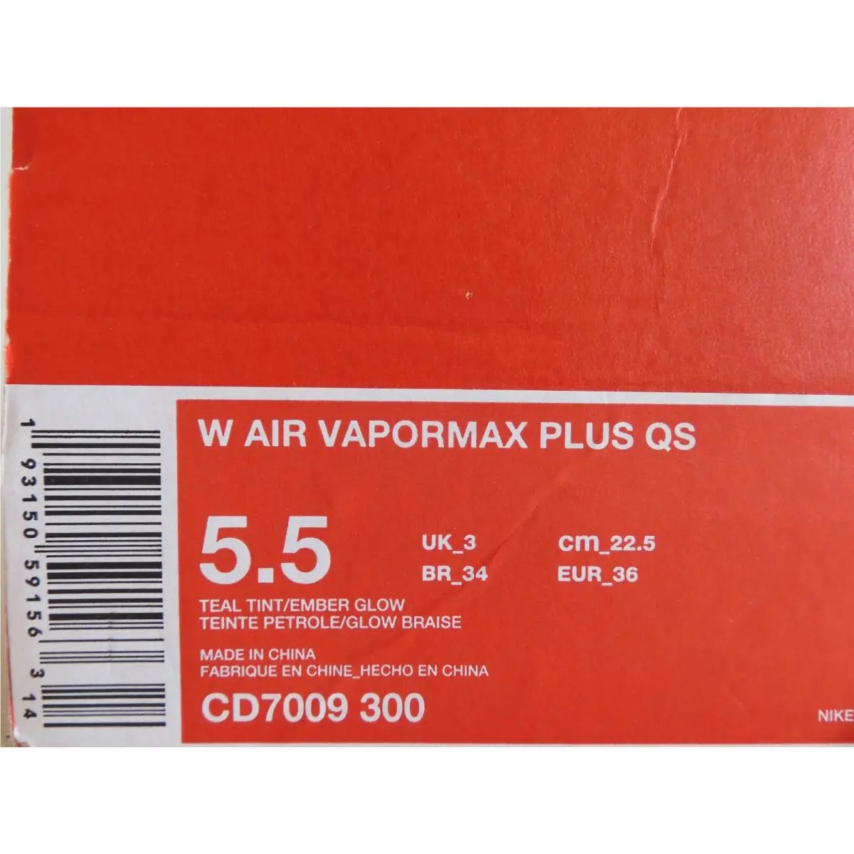 Nike shoes - Nike Air Vapormax Plus - Air Vapormax Plus - CD7009-300 - Orange (UPC: 193150591563) 3